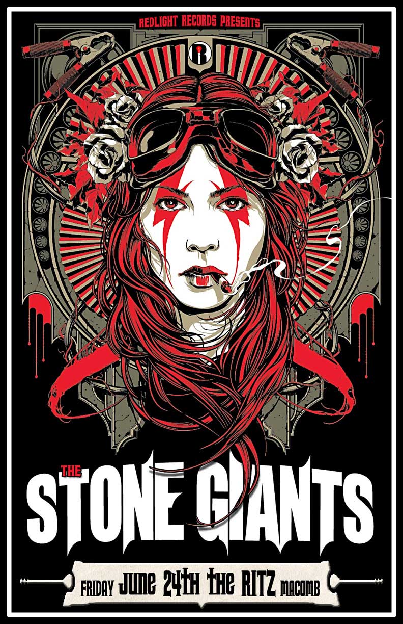 The Stone Giants band poster Smoke 'Em