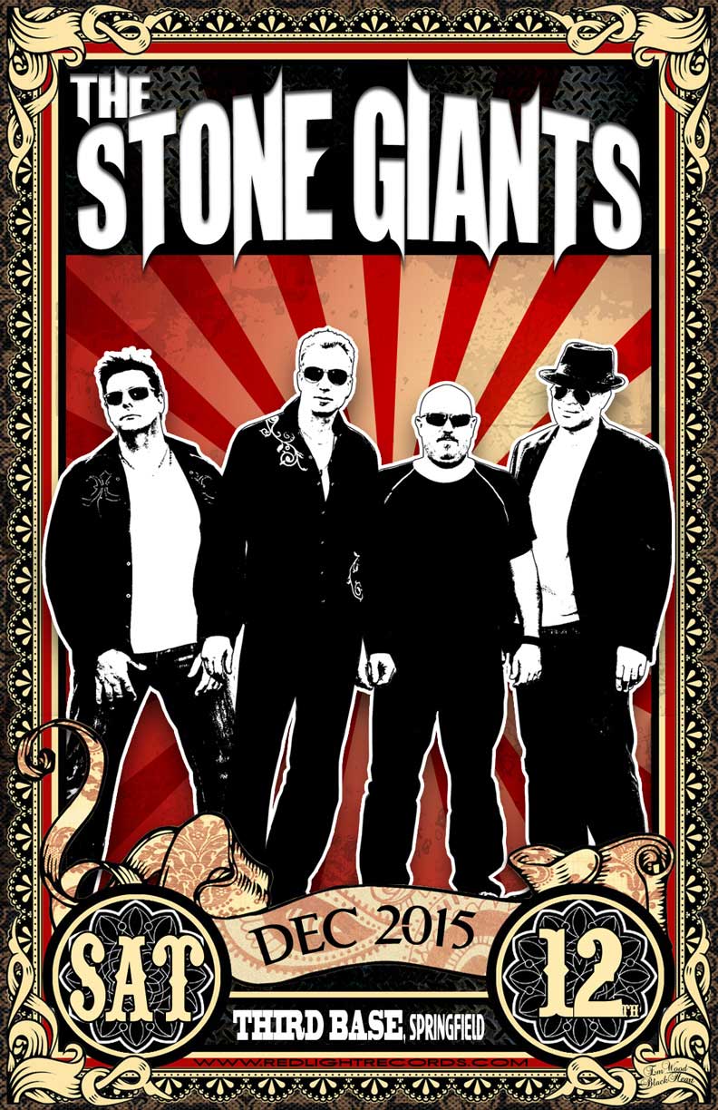 The Stone Giants band poster Brighton