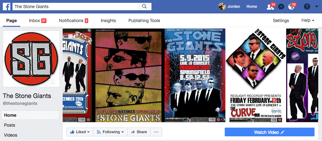 The Stone Giants Facebook Page