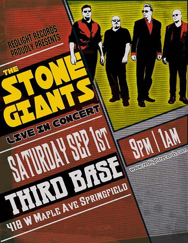 The Stone Giants band poster Slanty